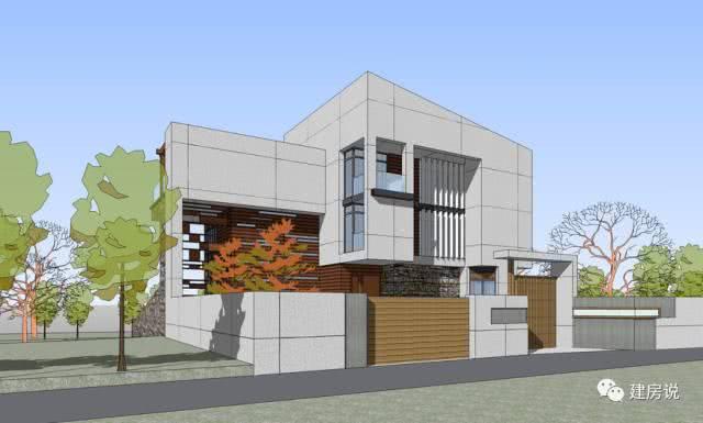 坡屋頂現代風別墅圖片大全，漂亮極了