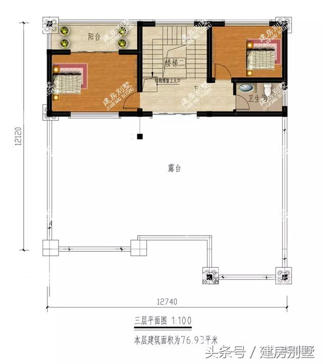 2款農(nóng)村三層豪宅戶型圖，建好絕對有面子