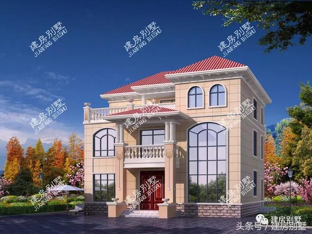 2款農(nóng)村三層豪宅戶型圖，建好絕對有面子