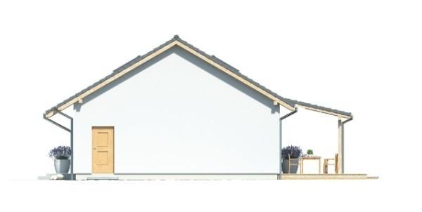 一層坡屋頂平房住宅設計效果圖，簡單、現代