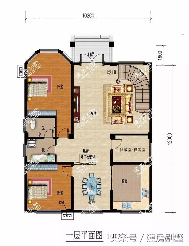 農村五層自建別墅設計方案圖，建好你就成了村里土豪