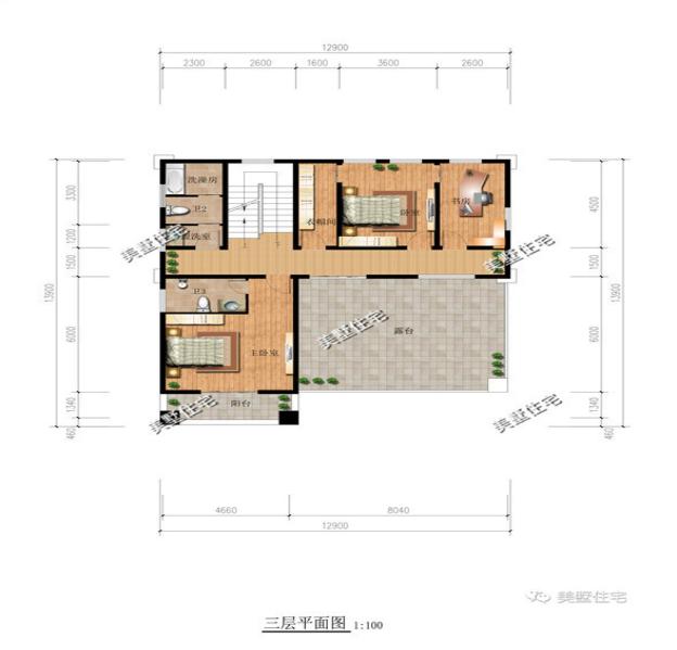 精選的三款農村四層別墅戶型圖，攢夠錢肯定建一棟