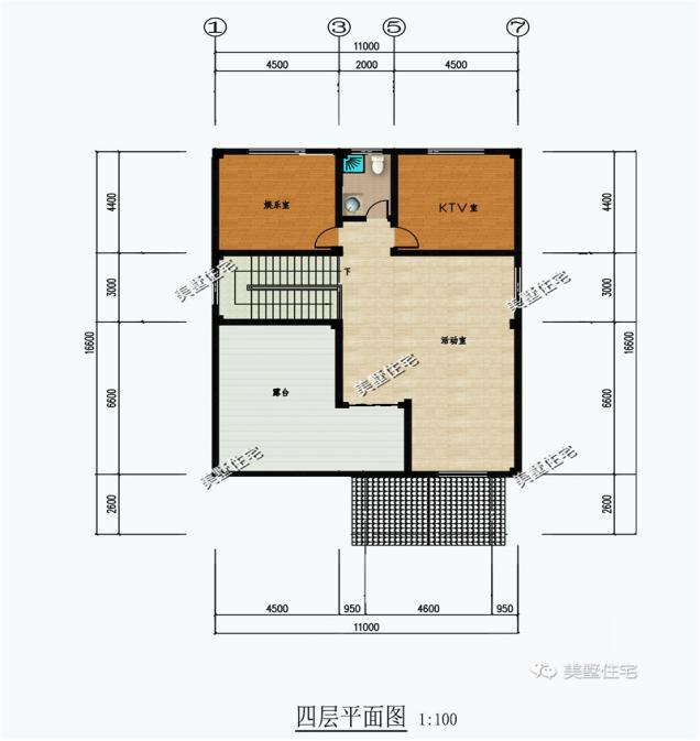 精選的三款農村四層別墅戶型圖，攢夠錢肯定建一棟
