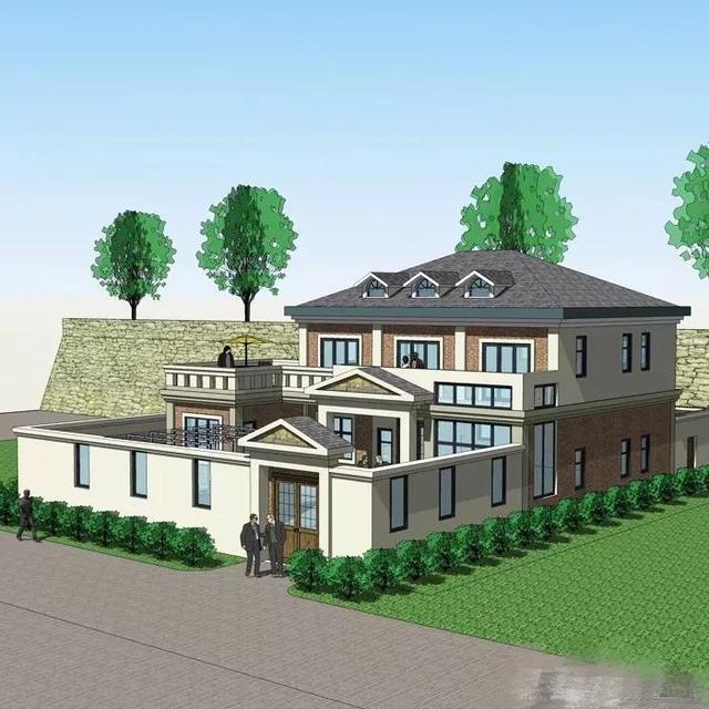 15*15米帶院子中式二樓別墅設計圖，品質生活就靠它了