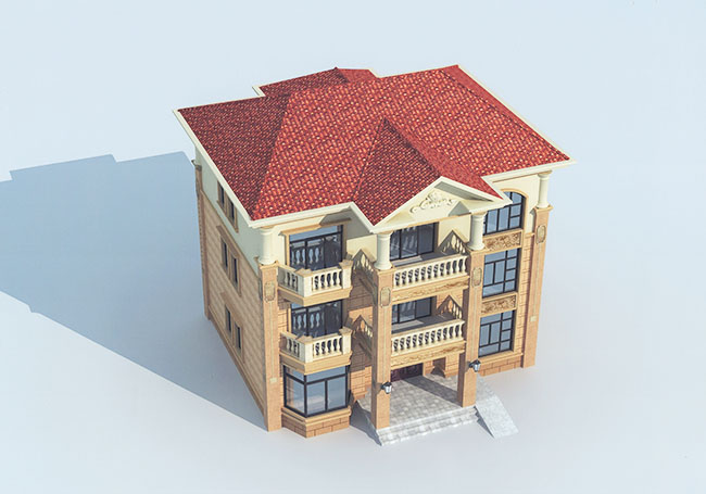 新農村三層房屋住宅設計圖紙大全（含效果圖）