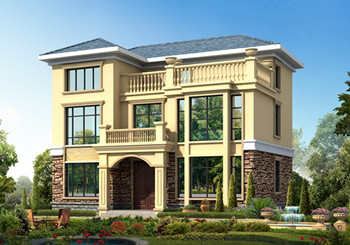 100平左右鄉下三層樓房設計圖，戶型方正，小面積宅基地的福音