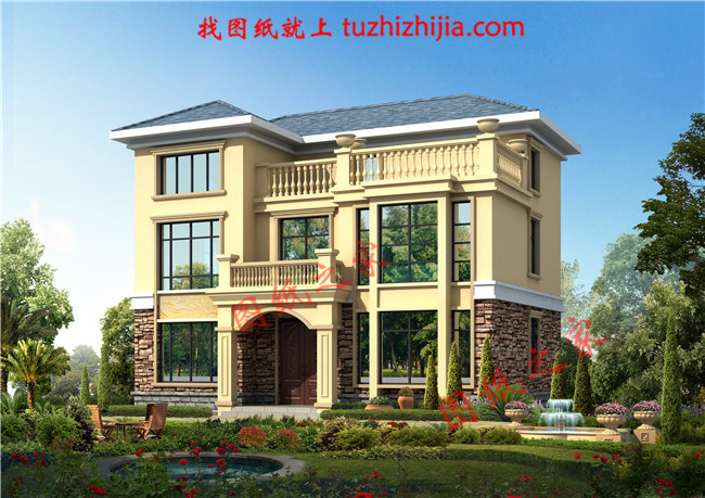 100左右鄉下三層樓房設計圖，戶型方正，小面積宅基地的福音