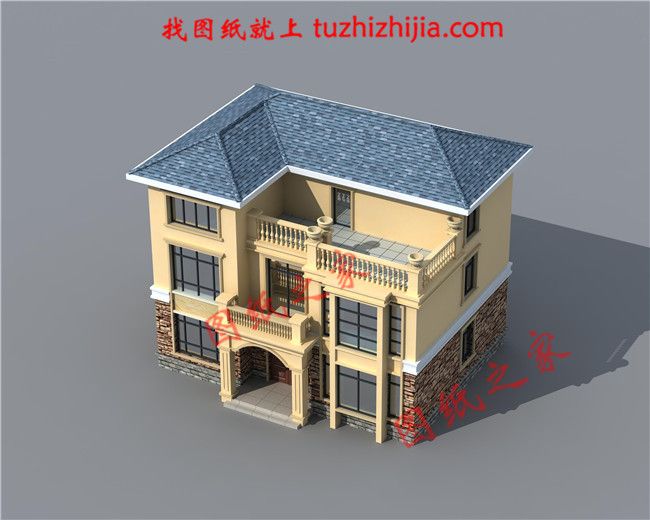 100左右鄉下三層樓房設計圖，戶型方正，小面積宅基地的福音