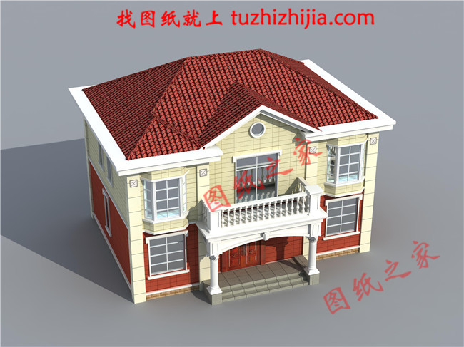 二層樓房設計圖，占地120平米左右，符合現代農村的建房政策