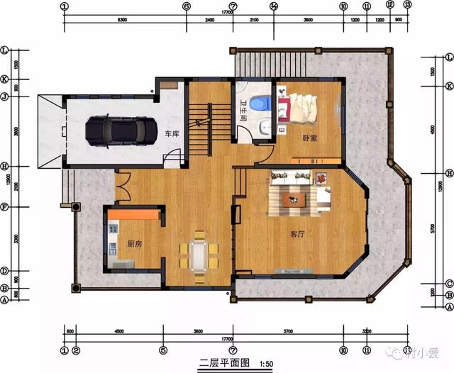11mx13m最適合坡地的鄉(xiāng)村別墅設(shè)計方案
