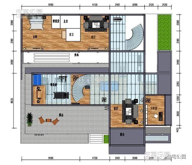 6套現代風格樓房設計圖，80后喜歡的風格