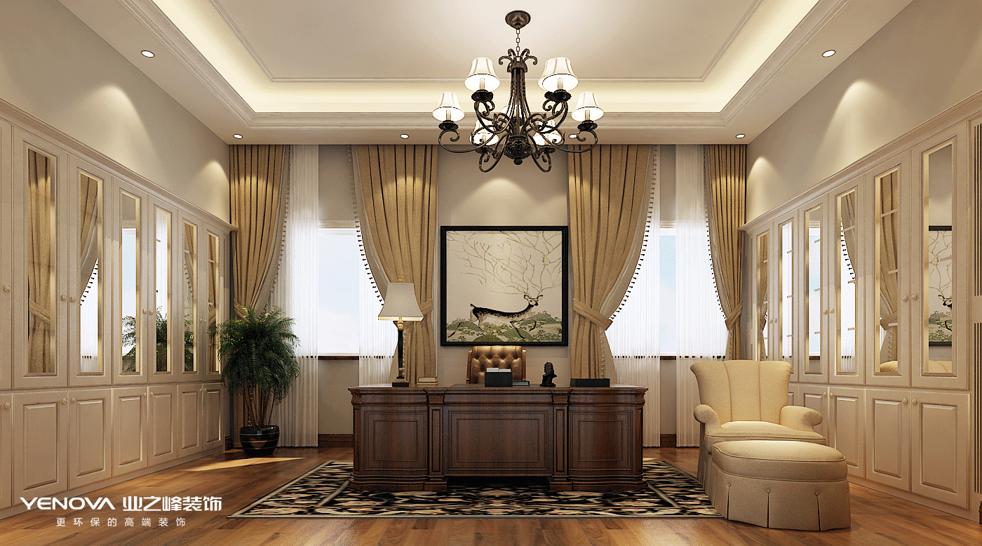 碧桂園別墅設計美式風格裝修效果圖,高端、大氣
