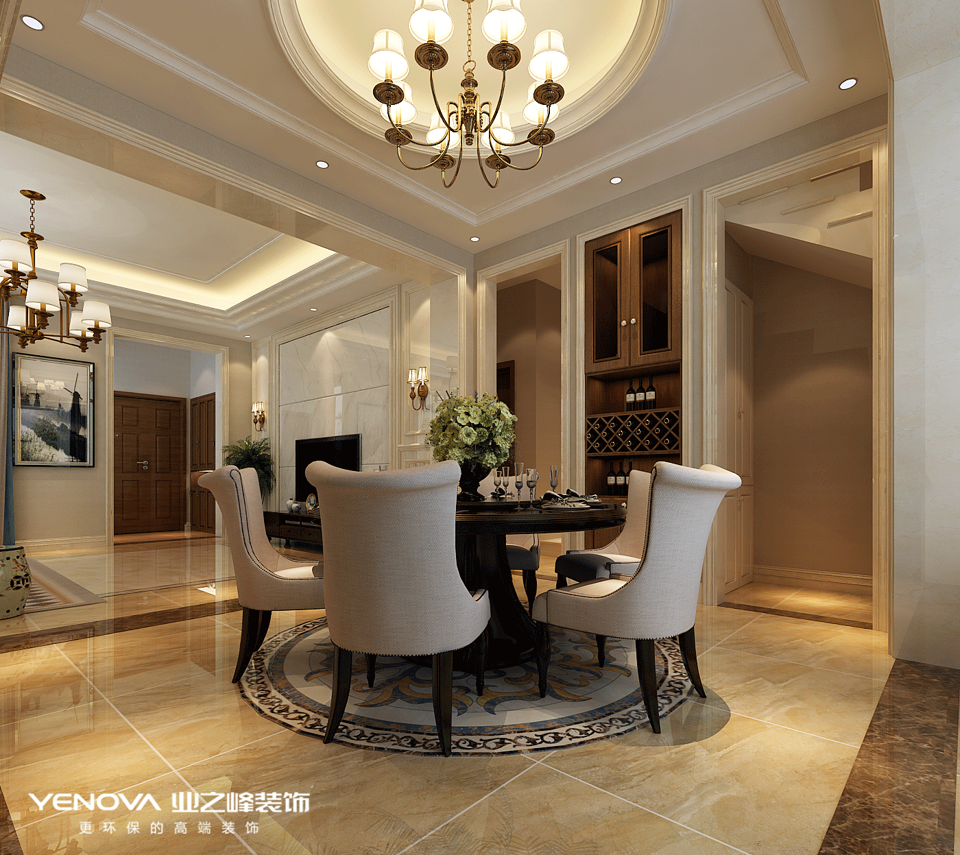 碧桂園別墅設計美式風格裝修效果圖,高端、大氣