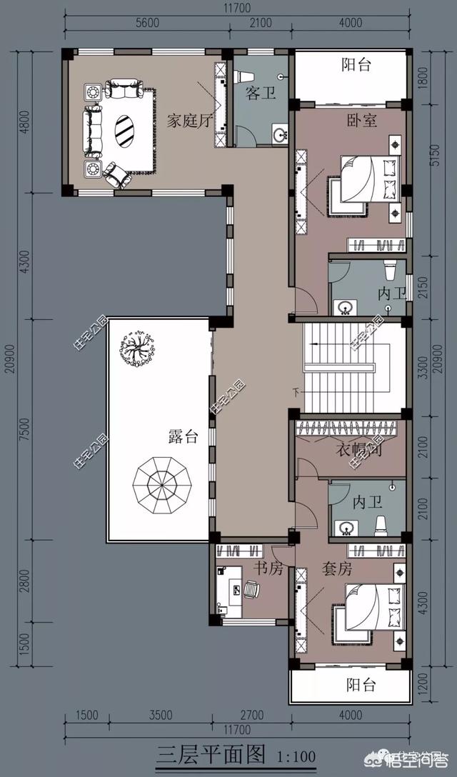 10X25米的帶庭院自建中式合院設計方案如何做？