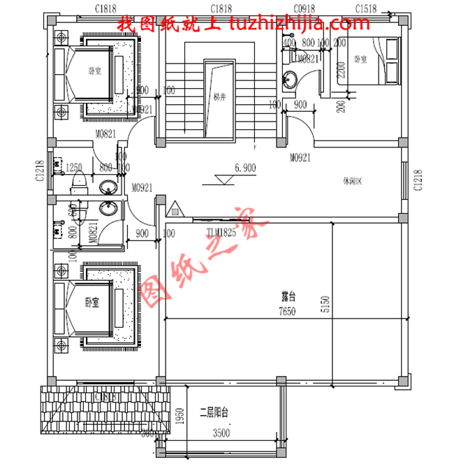 歐式大氣三層小別墅設計圖紙,外觀、造型大方,色彩明快