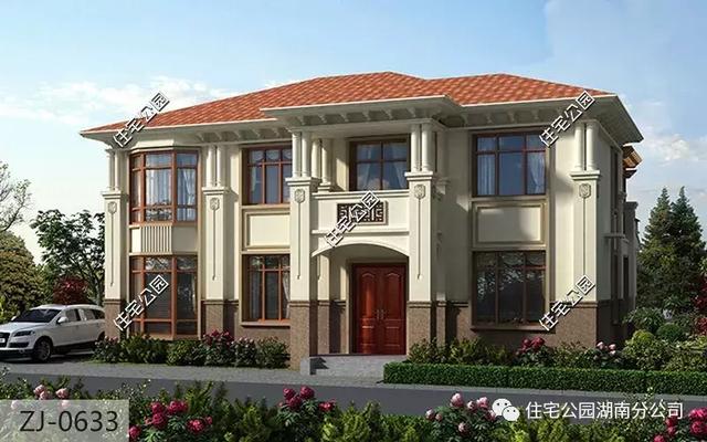 15X14米農村二層別墅設計方案圖，帶堂屋