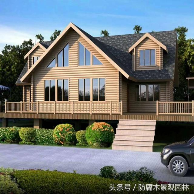 木屋別墅實(shí)景照片和效果圖展示，喜歡的來(lái)欣賞下