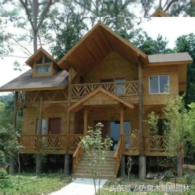 木屋別墅實(shí)景照片和效果圖展示，喜歡的來(lái)欣賞下