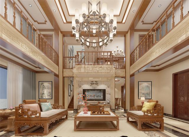 260平米中式別墅裝修效果圖，大氣