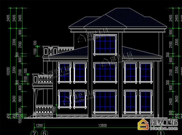 挑空客廳有檔次30萬自建農(nóng)村三層樓房設(shè)計(jì)圖