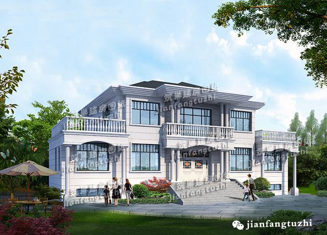 2款帶神位的農村自建房（方案圖+外觀效果圖）