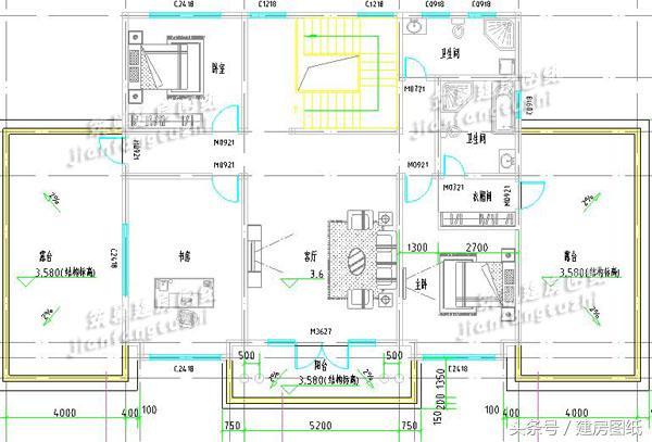 2款帶神位的農村自建房（方案圖+外觀效果圖）