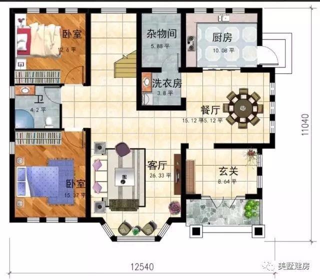 3款挑空客廳的二層小樓房設計圖，款款漂亮