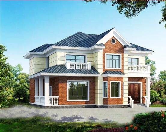 五套經(jīng)典農(nóng)村兩層小樓房設(shè)計，包工頭說20萬建主體