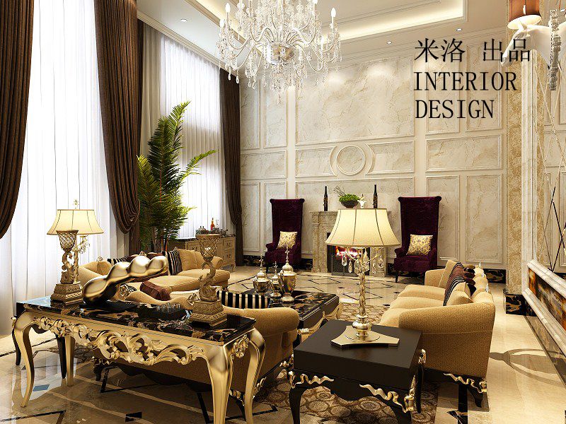 280平米別墅歐美風情裝修效果圖，漂亮