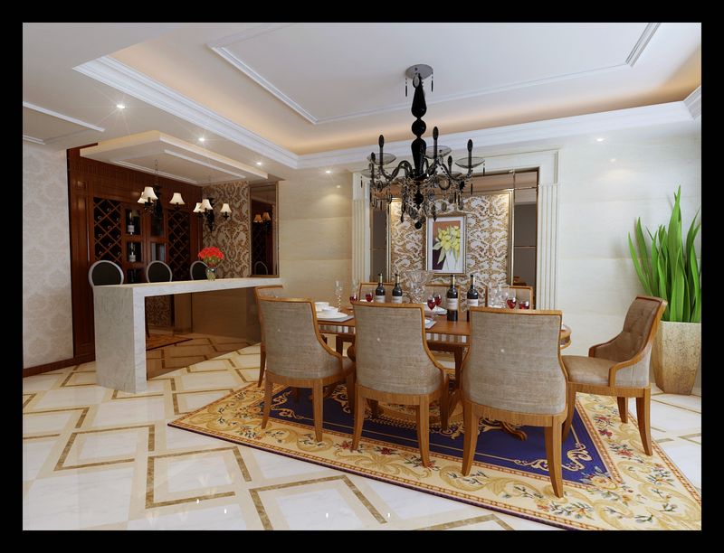 280平米別墅歐美風情裝修效果圖，漂亮