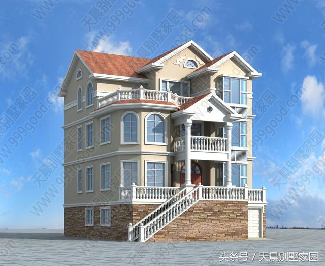 帶地下室3層別墅戶型圖，直播建房過程