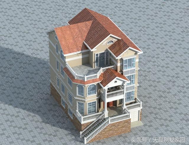 帶地下室3層別墅戶型圖，直播建房過程