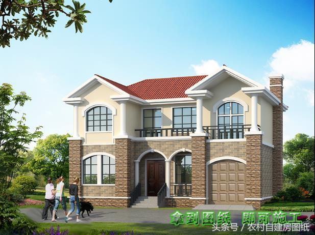 6款帶煙筒的小別墅設計方案圖，款款漂亮