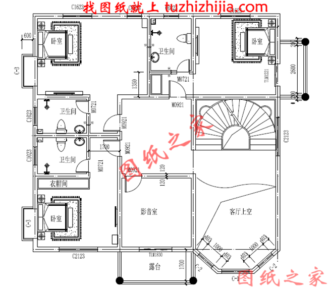 三層復式別墅小洋樓,挑空客廳,布局實用,千萬人喜歡的實用戶型