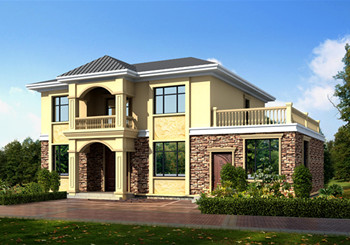 農村四間兩層樓房設計圖，外觀時尚，戶型實用