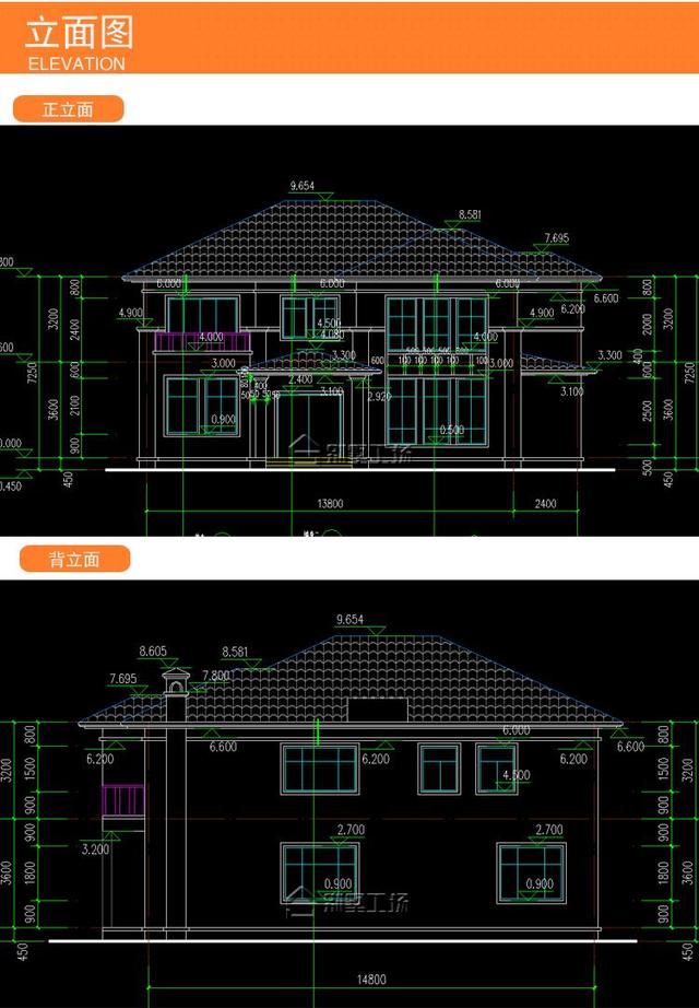 30萬農村二層樓房設計圖，新中式風格