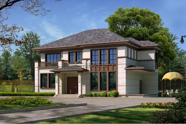 30萬農村二層樓房設計圖，新中式風格