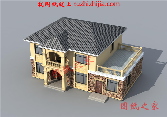 農村四間兩層樓房設計圖，外觀時尚，戶型實用