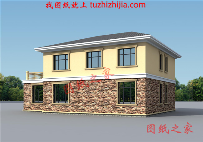 農村四間兩層樓房設計圖，外觀時尚，戶型實用