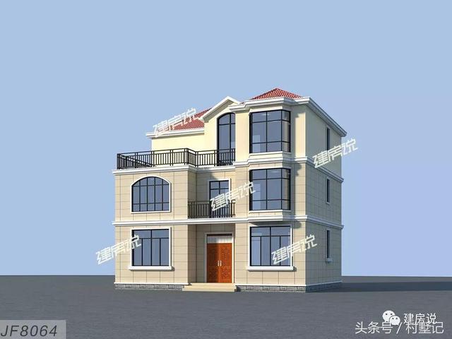 110平農(nóng)村三層小洋樓設(shè)計(jì)方案圖，看完忍不住轉(zhuǎn)發(fā)了