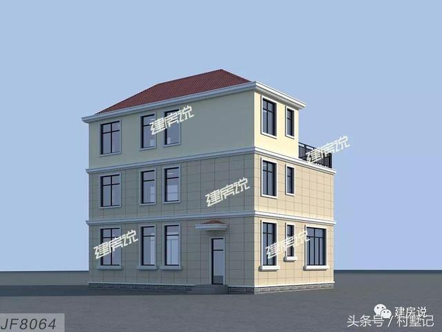 110平農(nóng)村三層小洋樓設(shè)計(jì)方案圖，看完忍不住轉(zhuǎn)發(fā)了