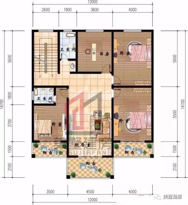 3款好看的農村建房戶型方案圖，這幾年很流行