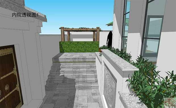 中式兄弟倆雙拼別墅設計方案圖，經典中的經典