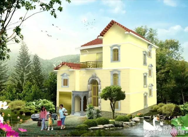 鄉村田園別墅外觀效果圖大全，美不美，自己看