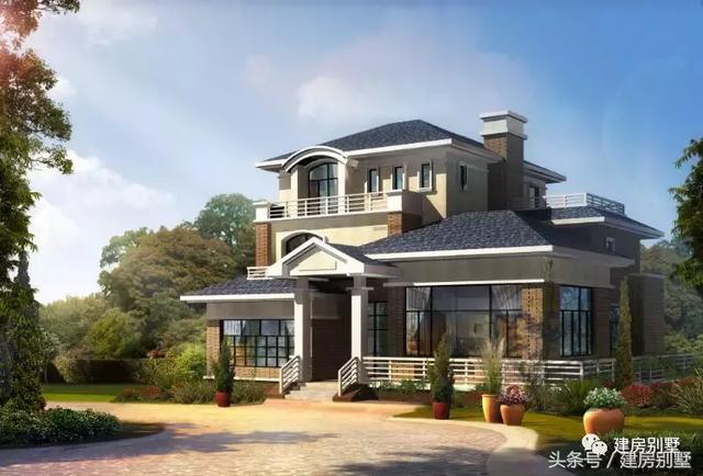 鄉村田園別墅外觀效果圖大全，美不美，自己看