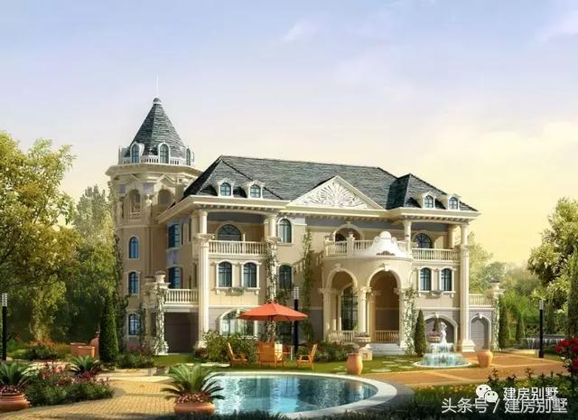 鄉村田園別墅外觀效果圖大全，美不美，自己看