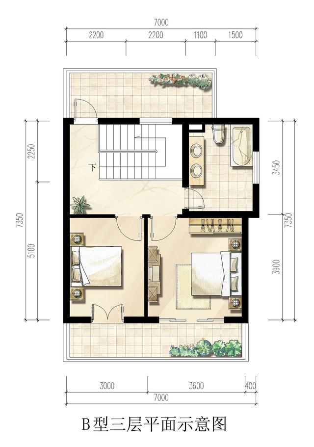 面寬12.5米農村三層樓房設計，富有濃郁的田園氣息