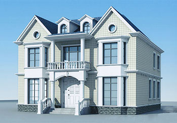 農村二層半別墅設計設計圖（帶閣樓），戶型經典實用