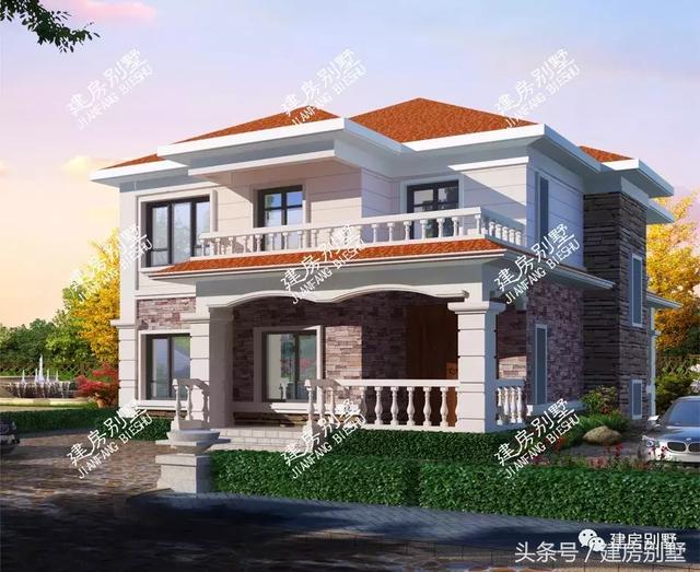 3款寬度12米的二層別墅設計圖，2026年很流行