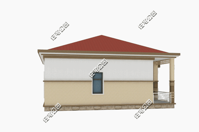 12x11米新農(nóng)村平層別墅戶型圖，3臥2廳很實用